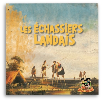 Couv de "Les échassiers landais" documentaire jeunesse Aquitaine